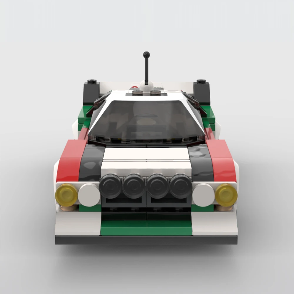 MOC Lancia Rally 037 Martini Racing-183 Monte Carlo Champion строительные блоки детские игрушки сделай сам