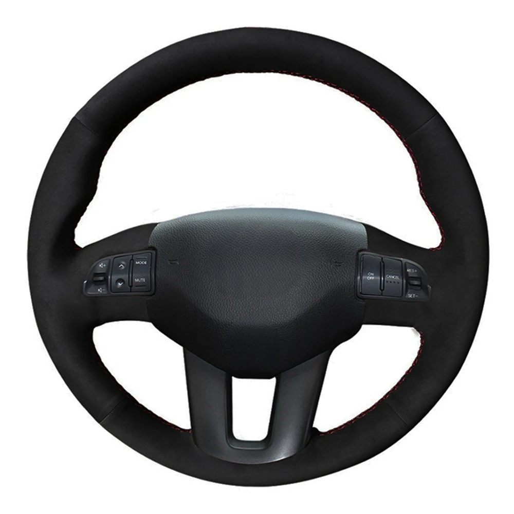 

Строченная вручную черная замша из натуральной кожи для Kia Sportage 3 2010-2017 Kia Ceed Cee 'd 2009-2012