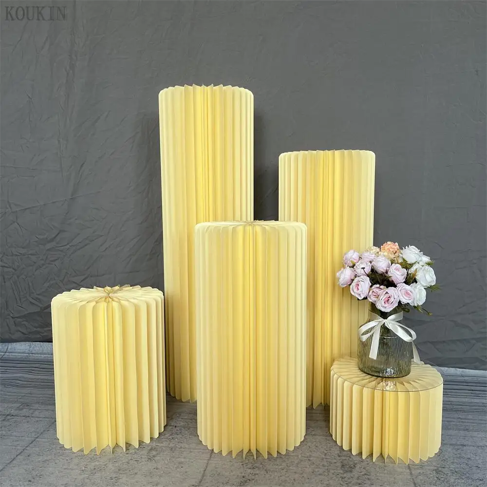 Желтая Складная витрина Свадебный декор для коридора креативный десертный стол