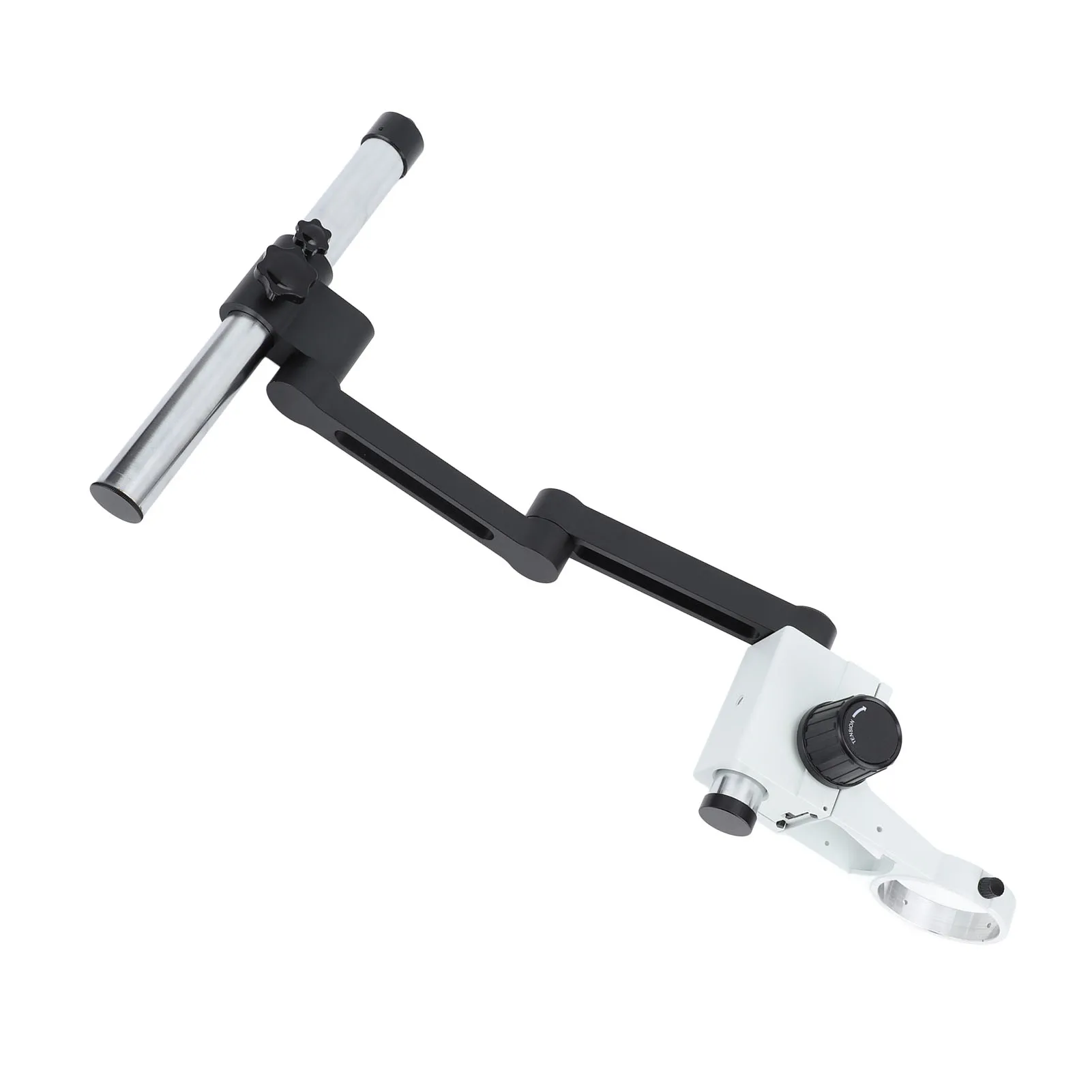 Микроскоп Шарнирный зажим 76 мм Алюминиевый сплав Двойная осевая подставка для