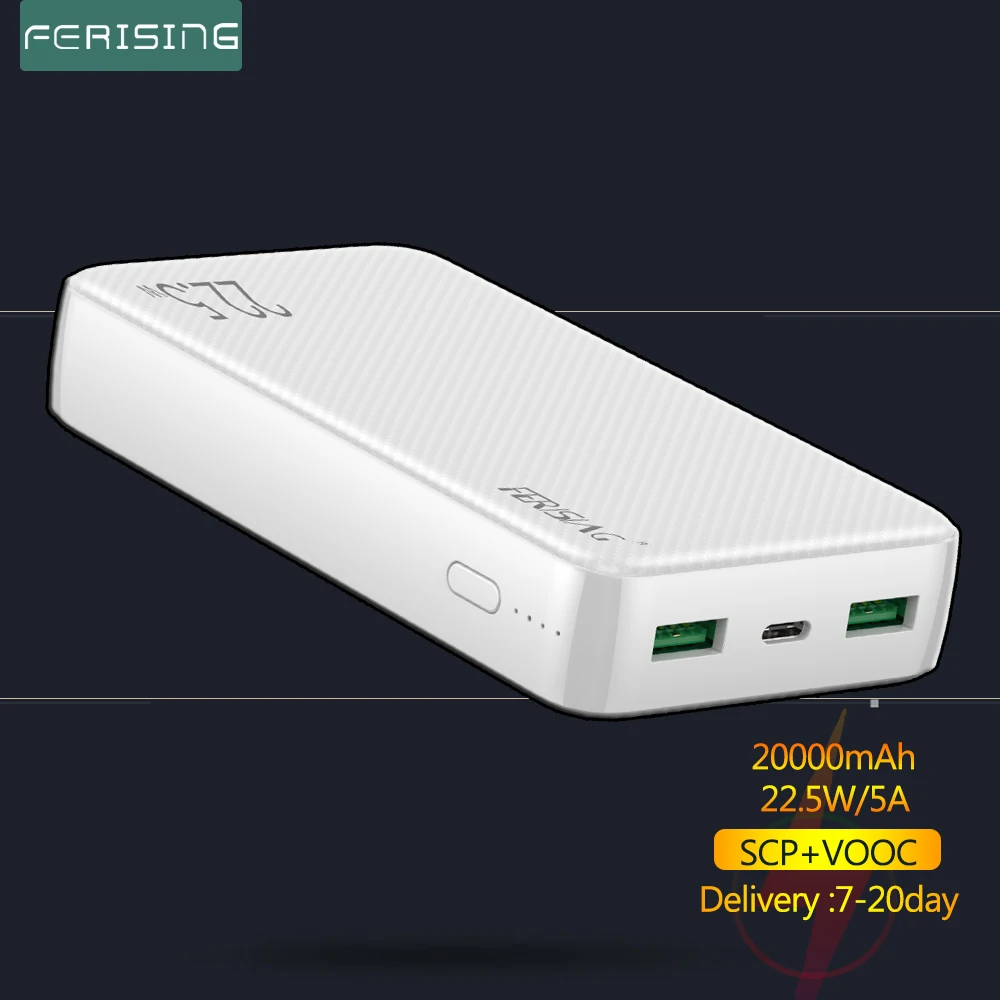 Внешний мини-аккумулятор 20000 мАч 22 5 Вт VOOC PD3.0 QC4.0 |