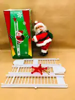 Christmas single ladder Santa Claus doll toy Christmas tree decoration without battery Christmas gift