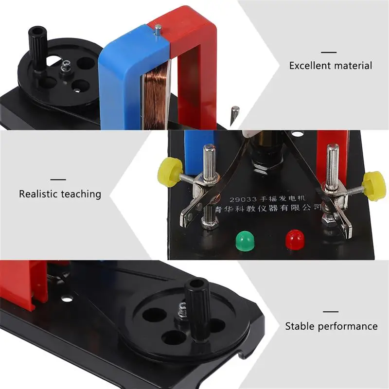 Электрический генератор постоянного тока с ручным приводом эксперимент в