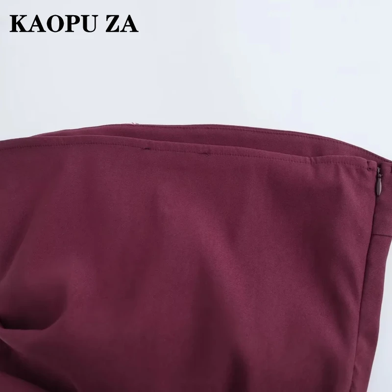 Женский асимметричный топ с боковой молнией и оборками