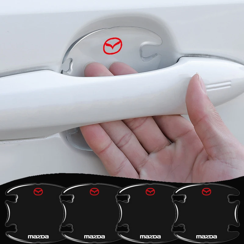 

4pcs Epoxy resin Car Door Waterproof Auto Door Bowl Sticker For Mazdas 3 5 6 8 CX3 Cx5 Cx7 Cx30 CX-9 MX-5 ATENZA Axela Car Goods