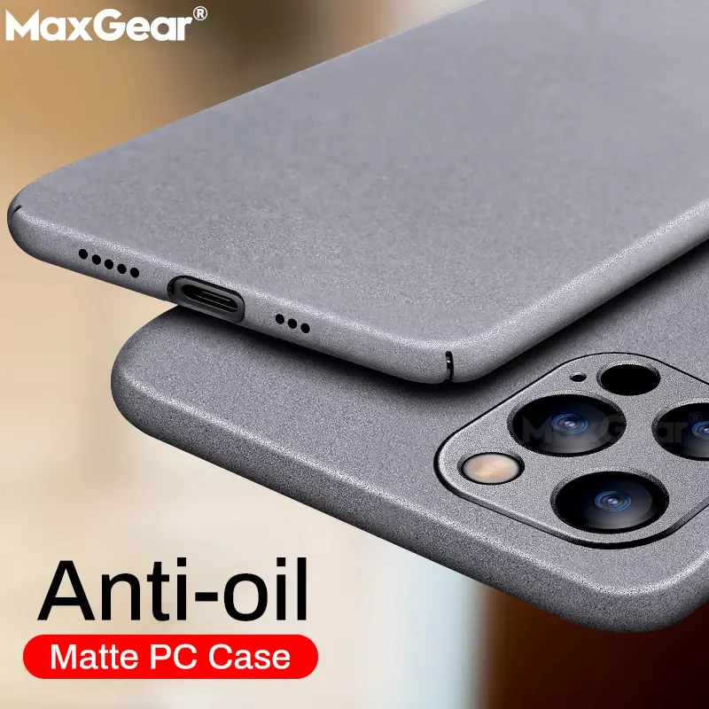 

Luxury Matte Shockproof Hard PC Case For iPhone 13 12 11 Pro MAX Mini X XR XS 8 7 Plus SE 2020 Simple Ultra Thin Back Cover Capa