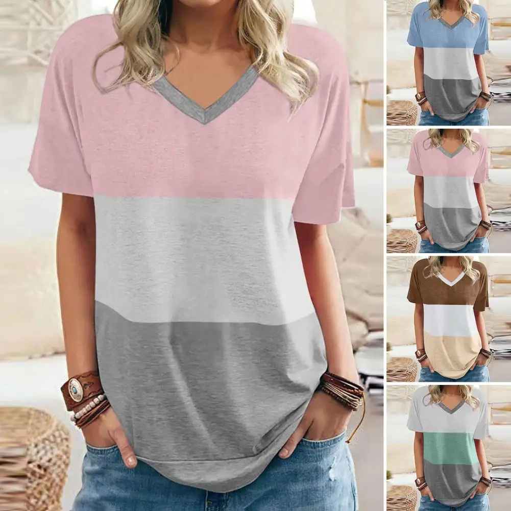 

Футболка женская с коротким рукавом, Повседневный дышащий топ из сверхмягкого полиэстера, быстросохнущая рубашка с коротким рукавом, однот...