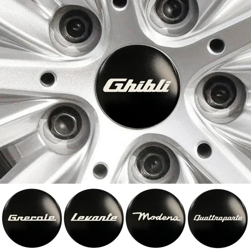 4 шт. 56/60/65 мм наклейки на центральное колесо автомобиля для Levante Ghibli GRECALE MODENA