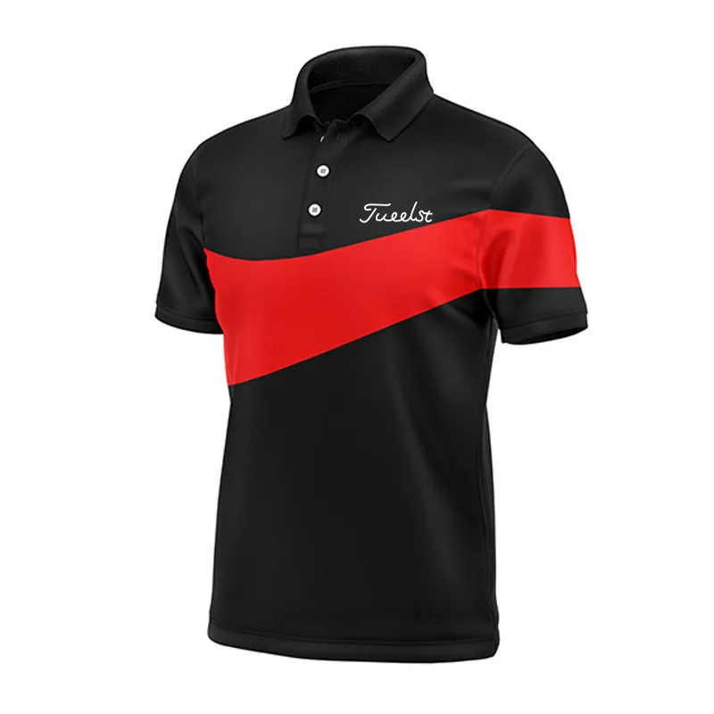 

New Men's Golf Shirts Quick-drying Breathable Polo Shirt Short Sleeve Tops Golf Wear Man Golf T Shirt 2022 Summer