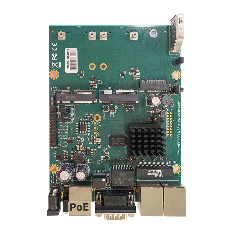 

Mikrotik RBM33G Dual-core miniPCIe Plus 3G/LTE Module Plug-in SIM Card ROS Routing Motherboard