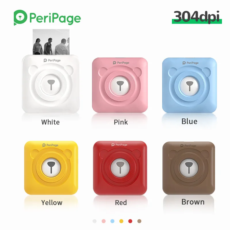 

Peripage A6 304dpi Bluetooth Inkless Notes Label Sticker Thermal Paper Photo Portable Mini Pocket Mobile Printer