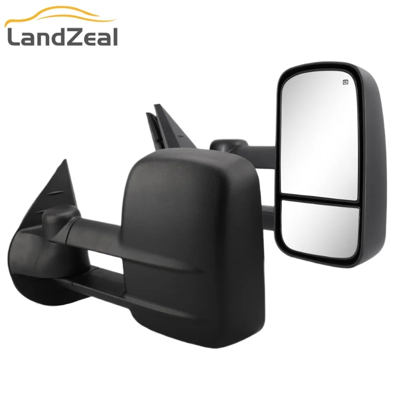 1 пара черных текстур 7253-07-EH мощные Подогреваемые зеркала заднего вида для 2007-2013