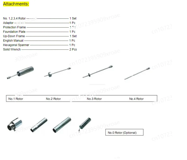 NDJ-9S Цифровой вискозиметр Cosmetics Brookfield с термометром и # 0-ротор