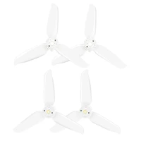 2pairs repair parts drone propeller outdoor lightweight easy install plastic clear blades portable replacement fit for dji fpv