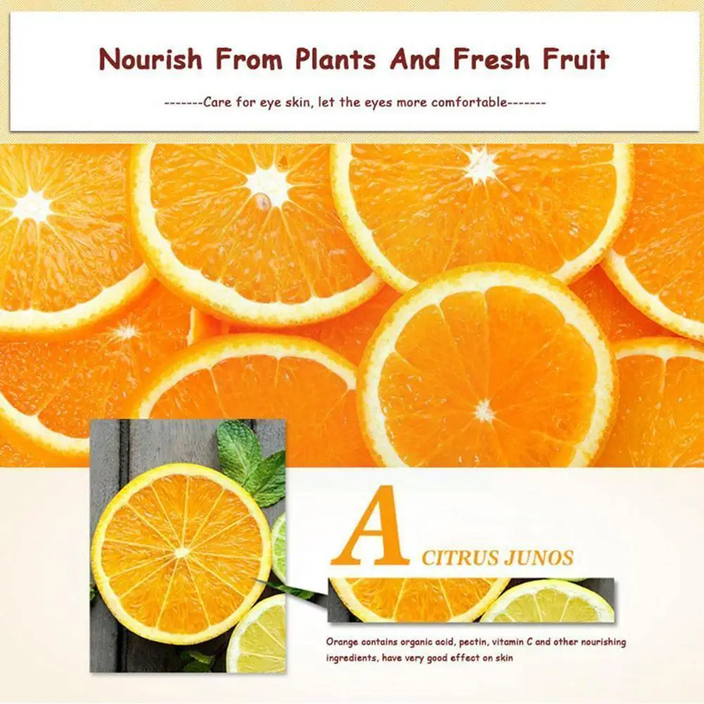 

Orange Eye Patch Moisturizing Light Eye Bags Vitamin Eye C Skin Care Bioaqua Cosmetic Green Extract Eye Tea N5m0