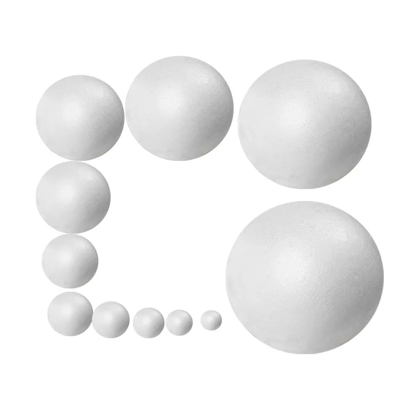 

10Pcs 4CM Christmas Wedding Decoration Modelling Party Craft Solid Polystyrene Foam Balls Round Spheres For Home Xmas DIY Gifts