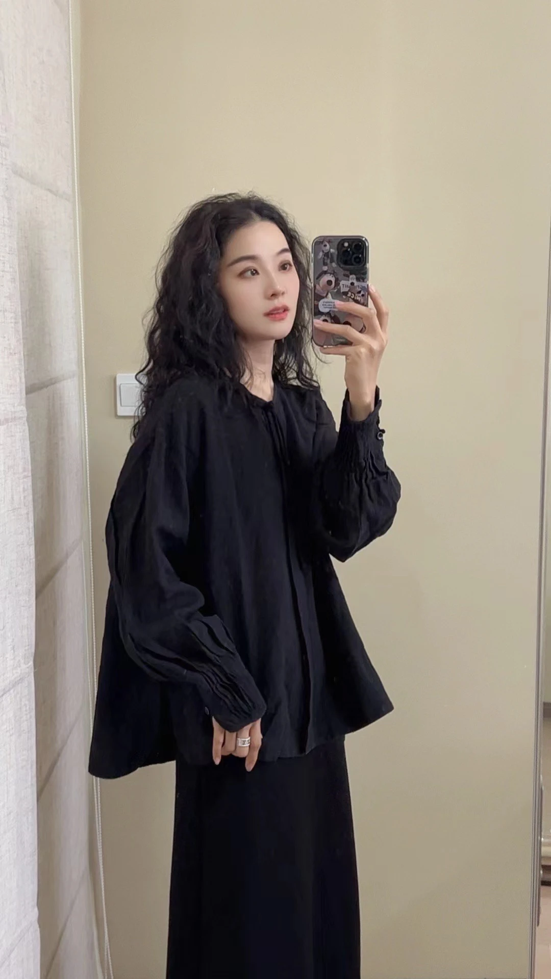 Осень 2024 новый китайский топ из конопли художественный ретро-дизайн