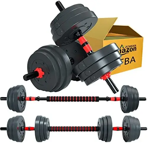 

Barbell Set 20LBS 22LBS 44LBS with Connecting Rod,Dumbbells Barbell Set,Adjustable Dumbbells Set,Adjustable Lifting Training Set