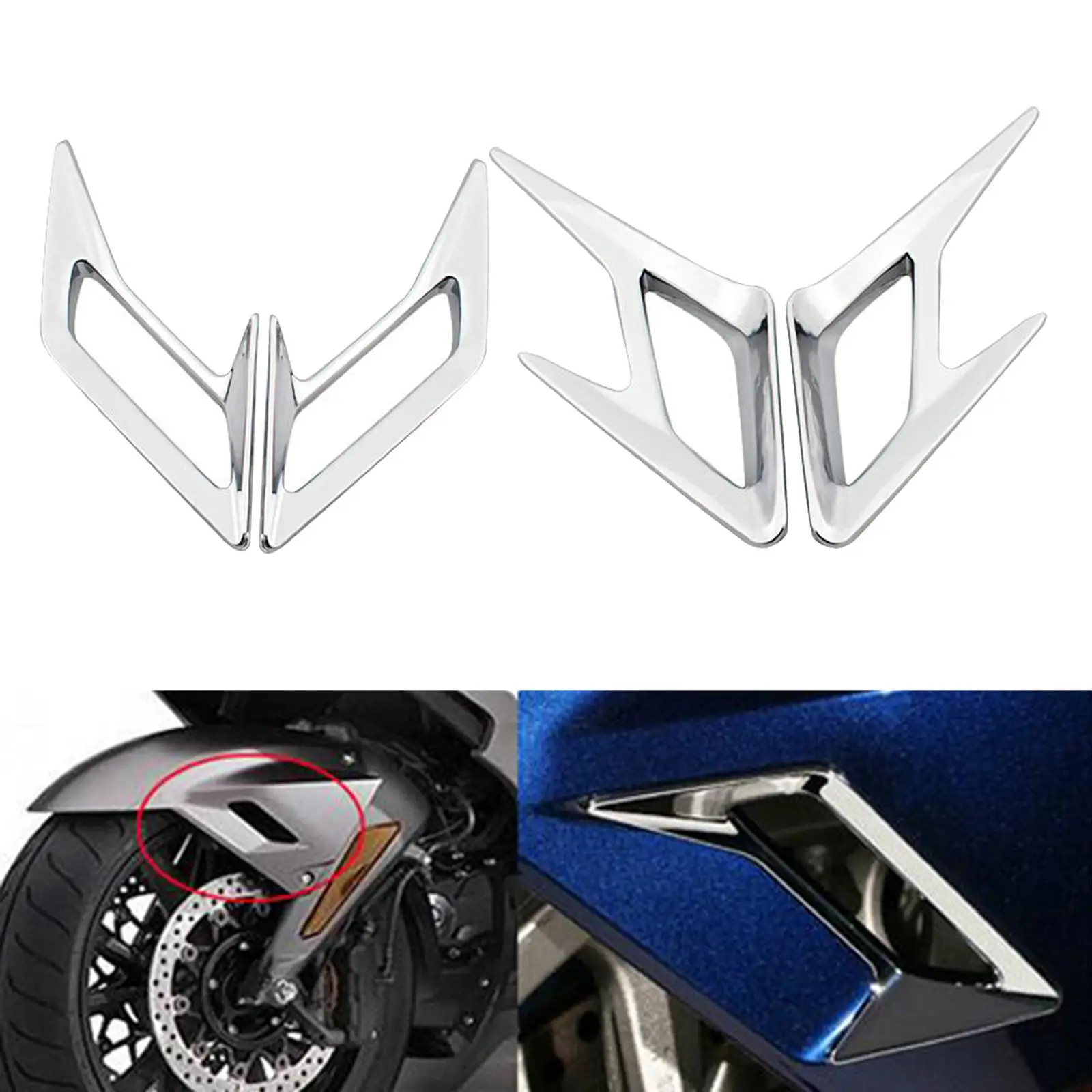 

4 шт., передние и задние вентиляционные щитки для мотоцикла