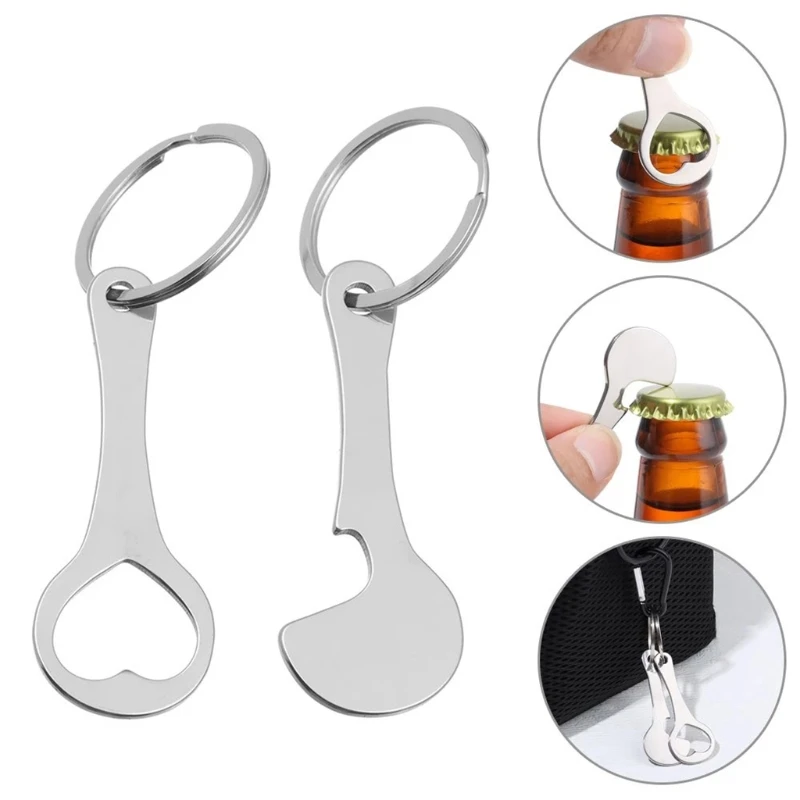 

Multifunction Key Ring Shopping Trolley Tokens Removers Bottle Opener Unlock Release Keyring for Front Shopping Trolleys