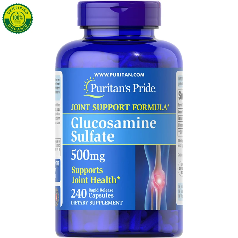 

U.S.A. Puritan's Pride JOINT*Glucosamine Sulfate 500mg Supports Joint Health*240 Rapid Release Capsules,Glucosamine Joint Spirit