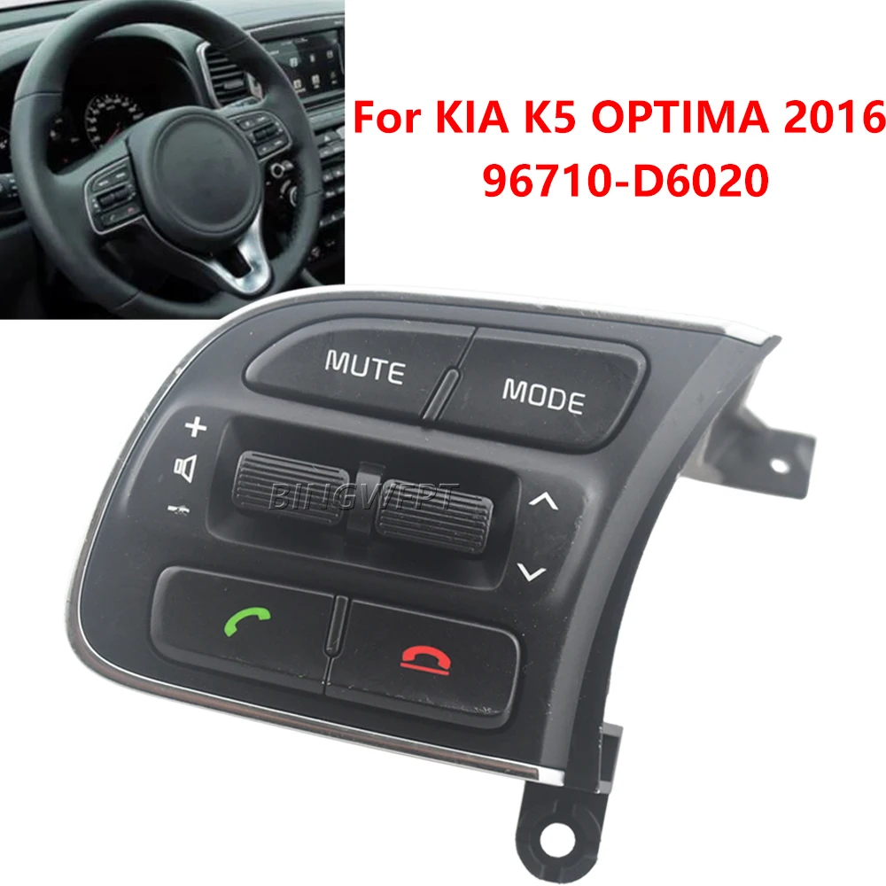

BINGWFPT для KIA OPTIMA 2016 96710-D6020 многофункциональный переключатель рулевого колеса с Bluetooth 96710D6020