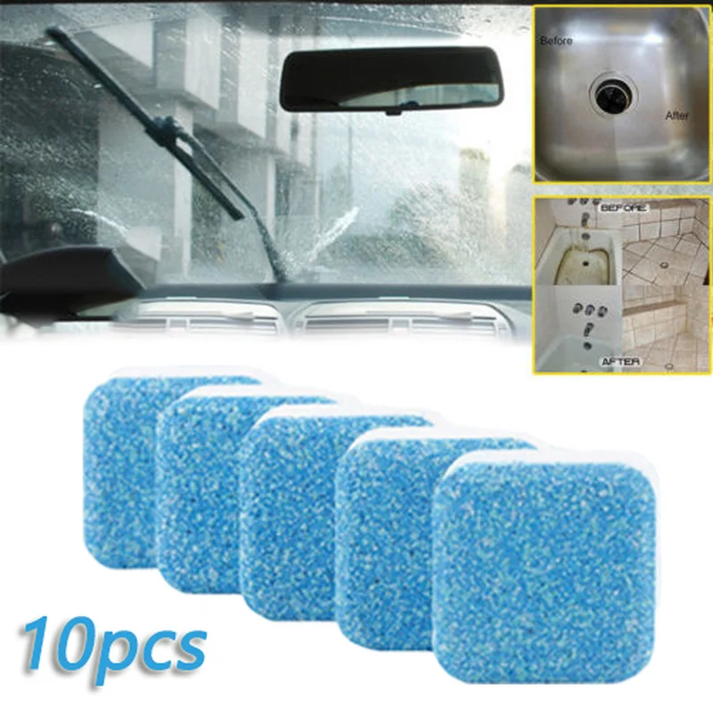 

5 stücke/10 stücke Auto Brause Tabletten Universal Fenster Glas Reinigung Scheibenwischer Waschmaschine Solide Reiniger