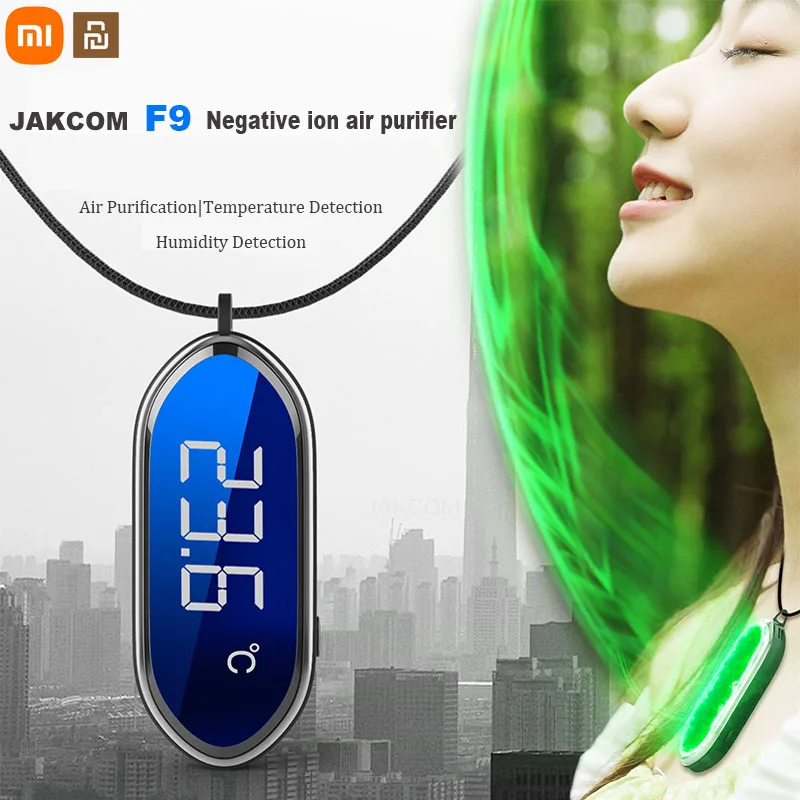 

Xiaomi Youpin JAKCOM F9 Smart Necklace Anion Air Purifier 2022 New Portable Wearable Match for Car Air Purifiers Pendant Necklac