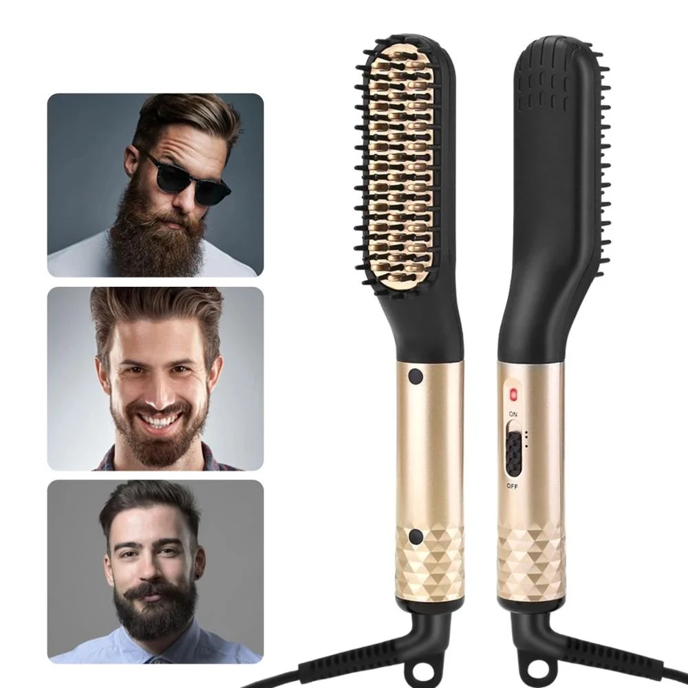 

Multifunctional Hair Straightener Comb Brush Beard Hair Straighten Straightening Comb Hair Curler Quick Hair Styler For Men
