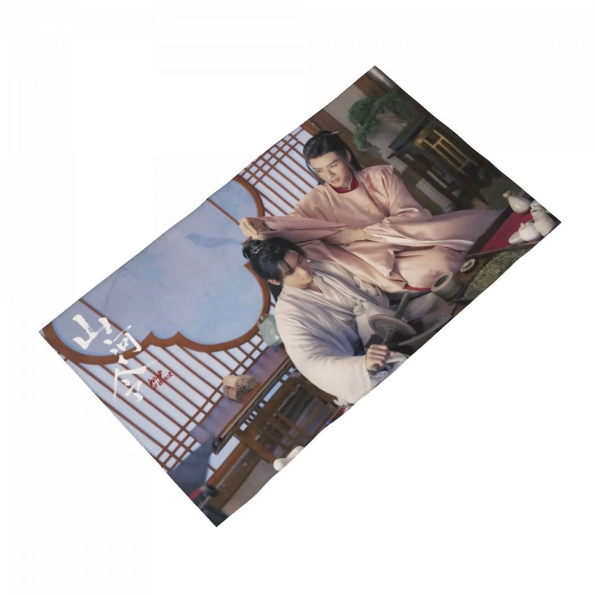 Полотенца из микрофибры с двойным принтом и надписью Word of Honor Drama 35x75 см