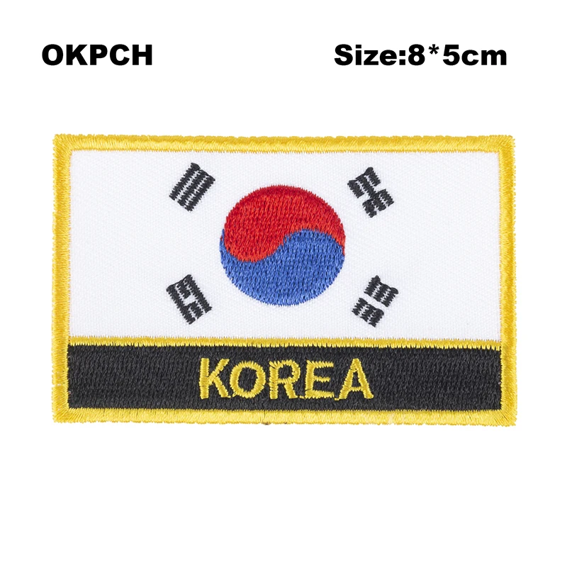 

Нашивки с вышивкой в виде флага Южной Кореи, нашивки с нанесением утюга на пилу, нашивки для шитья одежды для дома и сада