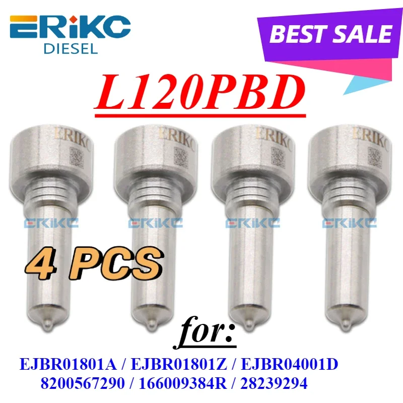 4 шт. L120PBD форсунка дизельного топлива L120 PBD распылитель для Renault EJBR01801A EJBR01801Z EJBR04001D