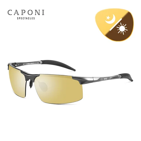 CAPONI BSYS3218 фотохромные солнцезащитные очки мужские