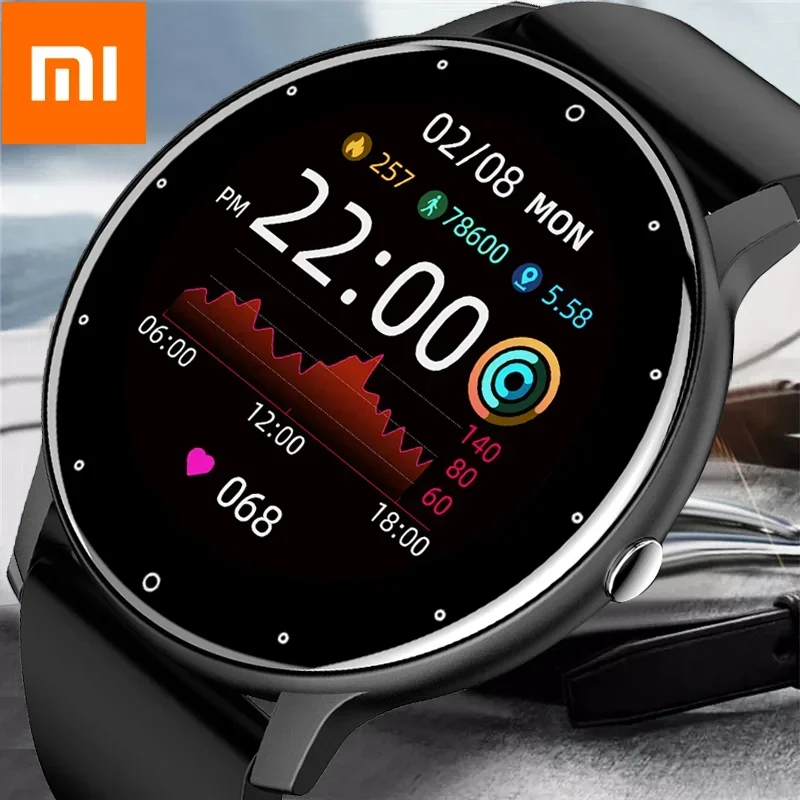 Смарт-часы Xiaomi мужские водонепроницаемые спортивные фитнес-часы с сенсорным