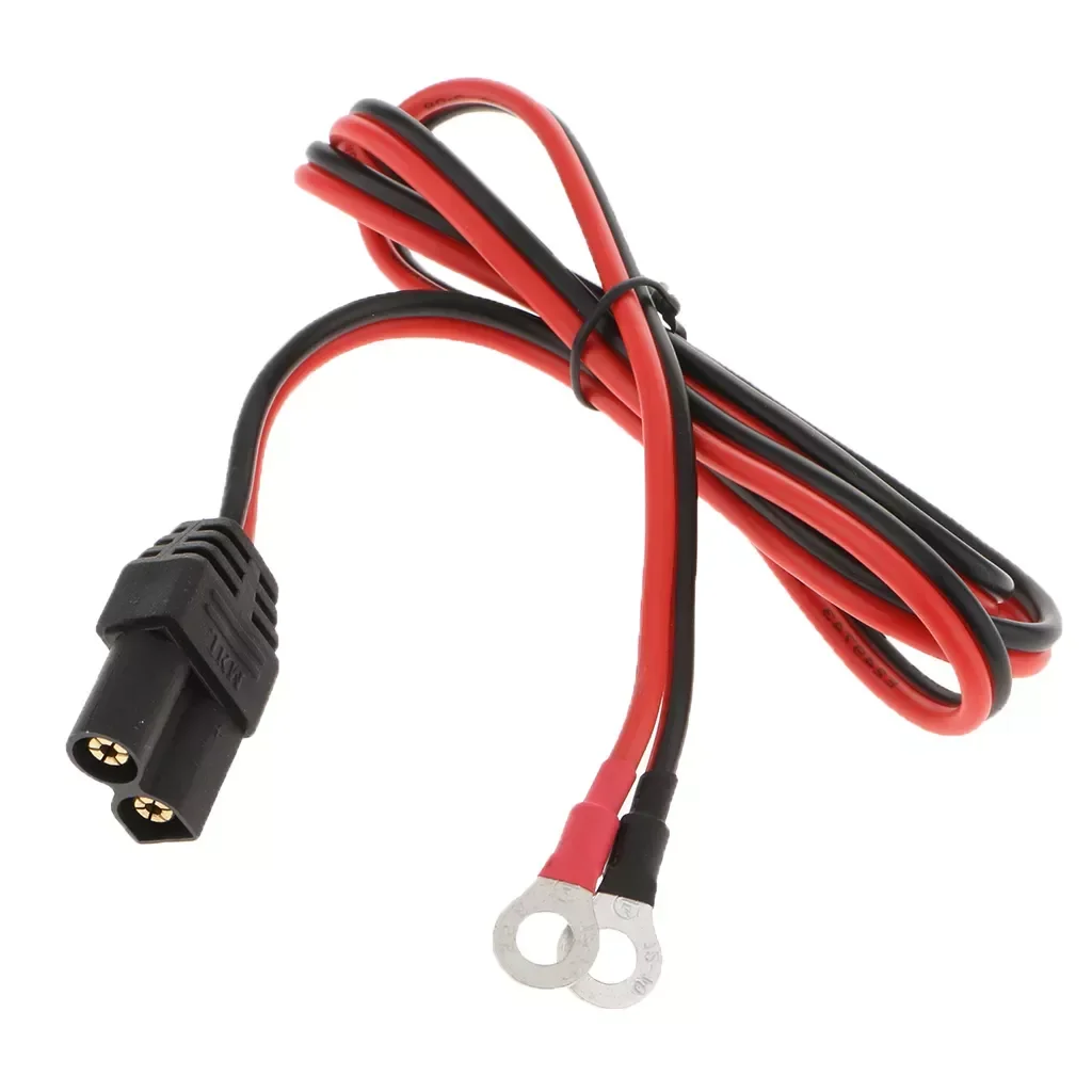 

NEW 2022New 12-24V Car Jump Starter Emergency Adapter EC5 Male Connectors to Ring Terminal 1Meter