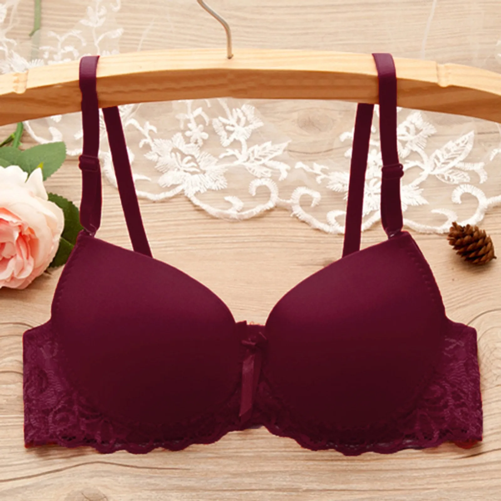 

Sexy Lace Bralette Intimates Crop Top Seamless Bras For Women Push Up Bras Seamless Underwire Bra Women's Underwear Lingerie