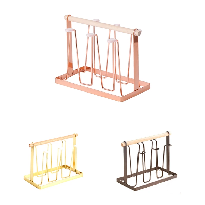 

Kitchen Utensils Wrought Iron Cup Holder Creative Household Drain Cup Rack