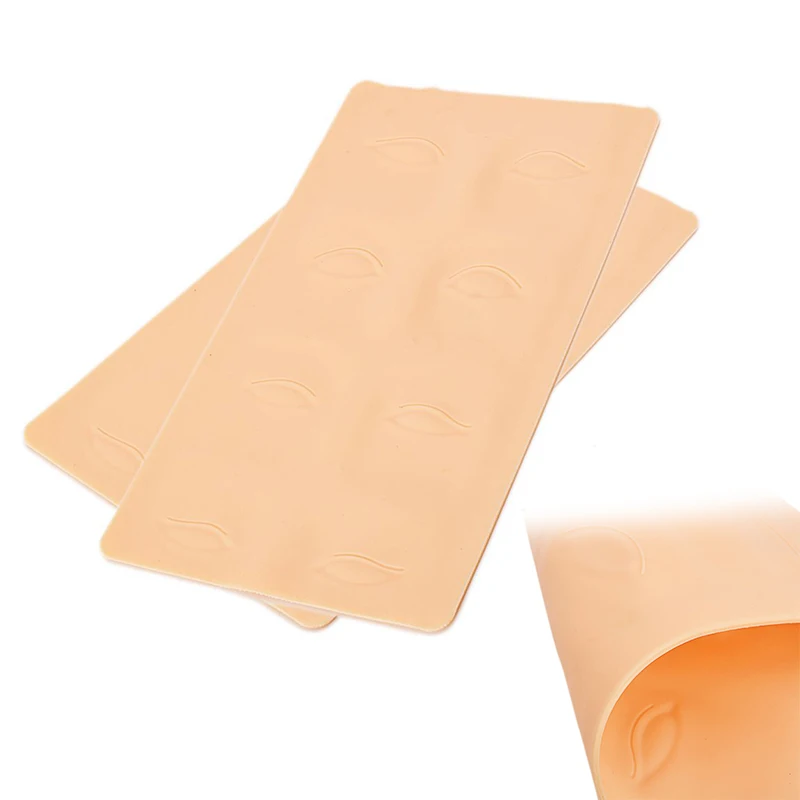 

3D Silicone Permanent Makeup Tattoo Training Practice Fake Skin Blank Eye Lips For Microblading Tattoo Machine Beginner