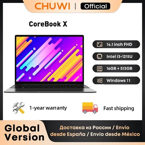 Игровой ноутбук Chuwi CoreBook X, 14, 16/512ГБ, i3-1215U, Intel UHD, Windows