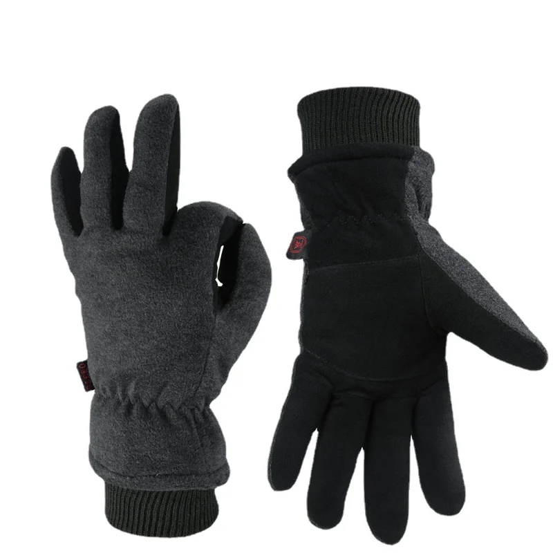 Winter Warm Motorcycle Skiing Gloves Genuine Deerskin Outdoor Sport Motocross Motorbike Riding Ski Heated Cycling Moto Glove