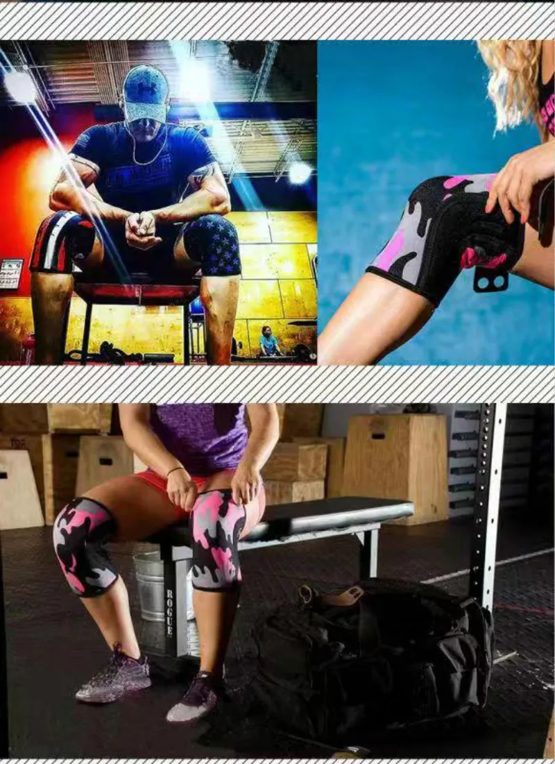 1 пара коленных рукавов для тяжелой атлетики Премиум поддержка и