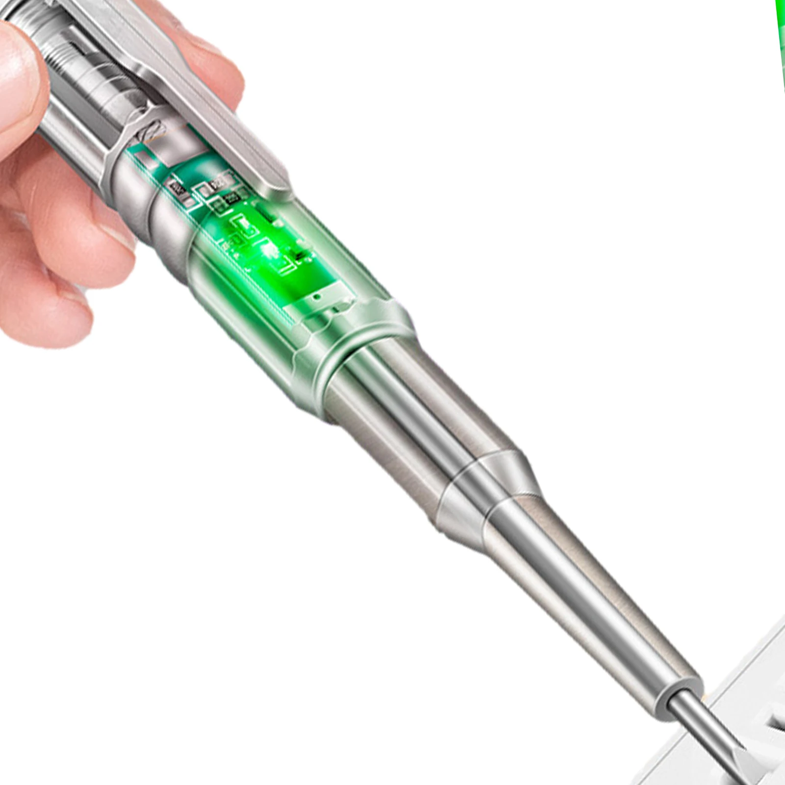 

Voltage Tester Pen Non-Contact Voltage Tester With Dual Range LED Flashlight Buzzer Alarm For Live Nulls Wire Judgment