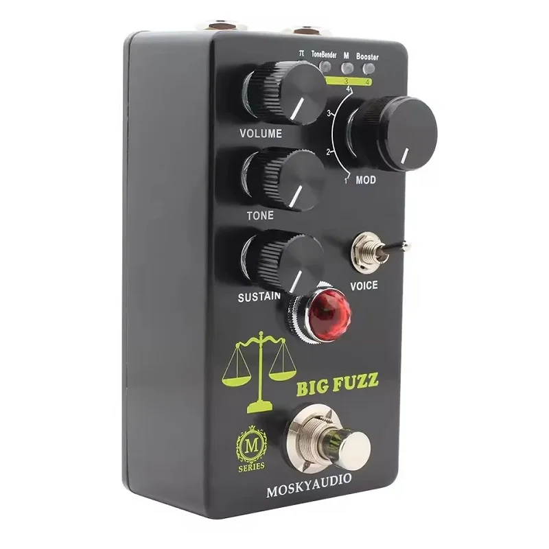 Фото MOSKY Distortion гитарный эффект Big Fuzz 4-MODE SELECTION KNOB подходит для аксессуаров для гитары и баса №2