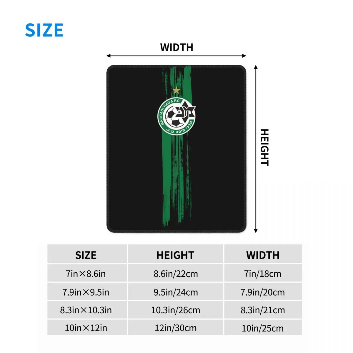 Игровой коврик для мыши из поликарбоната с нескользящей резиновой основой