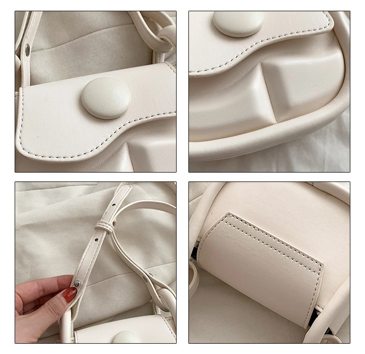 Fashion Solid color portable women's bag 2022 New Retro casual shoulder bag simple foreign style chain diagonal small square bag