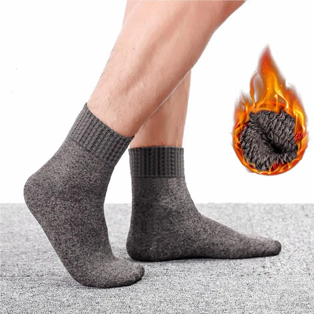 

5 Pairs Wool Socks Cozy Foot Warmer Multicolored Craftsmanship Warm Hosiery