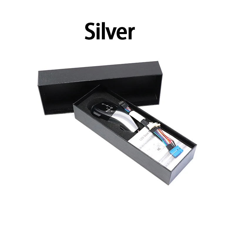 

3 цвета, ручки автоматической коробки передач автомобиля, светодиодная ручка переключения передач, рычаг переключения передач, головка для BMW 5 серии E60 E61 520i 525i 528i 530i 2003-10