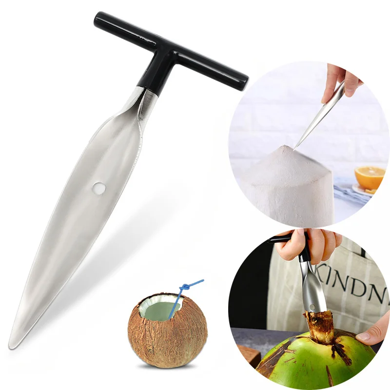 Нож из нержавеющей стали для быстрого сверления кокосовых фруктов | Дом и сад
