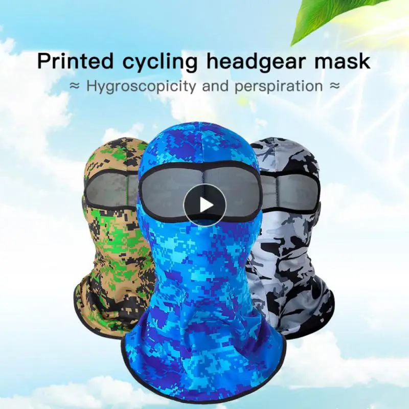 

New Riding Mask 12 Colors Breathable Motorcycle Mask Sun Protection Mask Summer Full Cover Face Mask Windproof Quick Dry