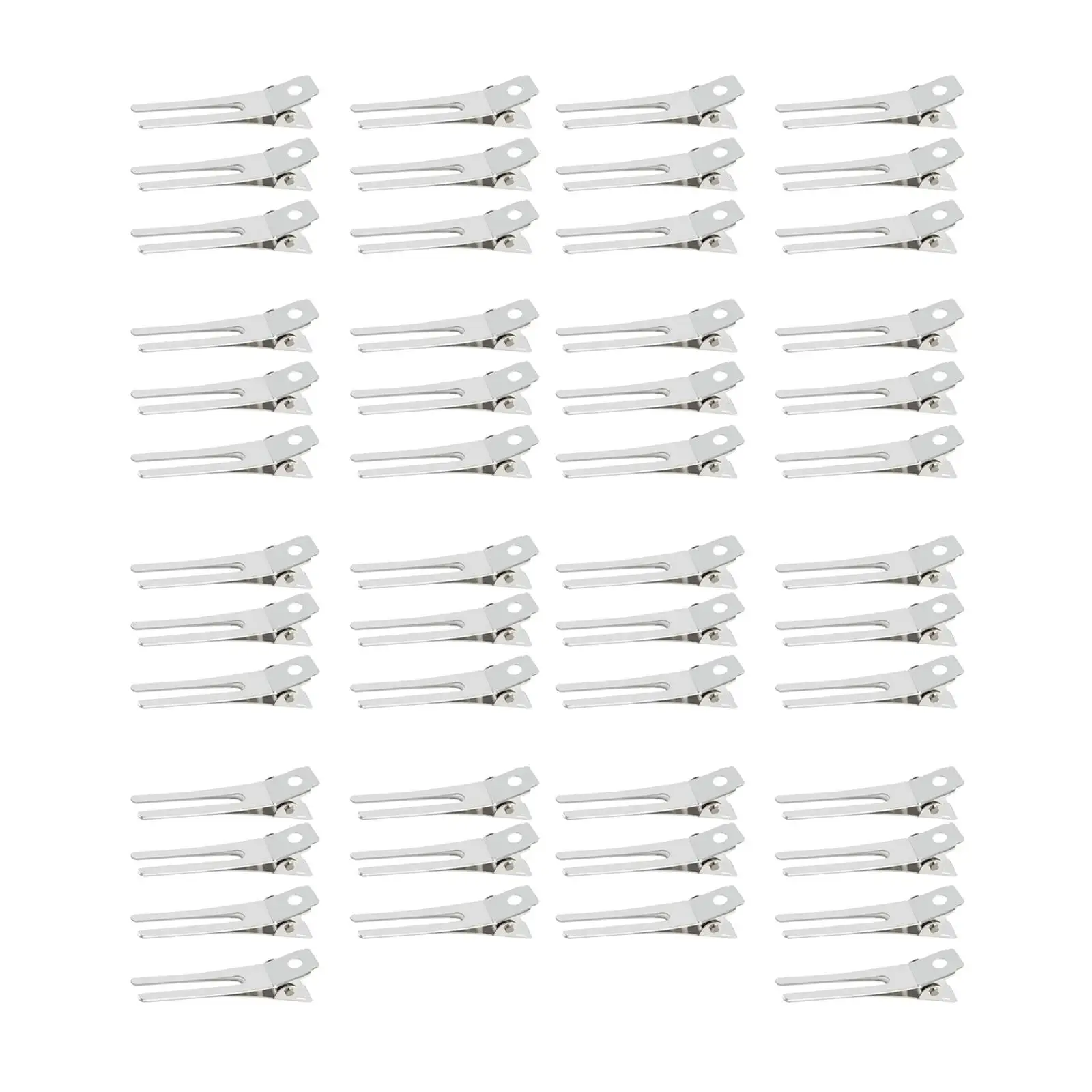 

50x Hair Clips Separating Hairpins Setting Section Hairdresser Hair Grip Double Prong Pins Clips for Barber, Hair Extensions